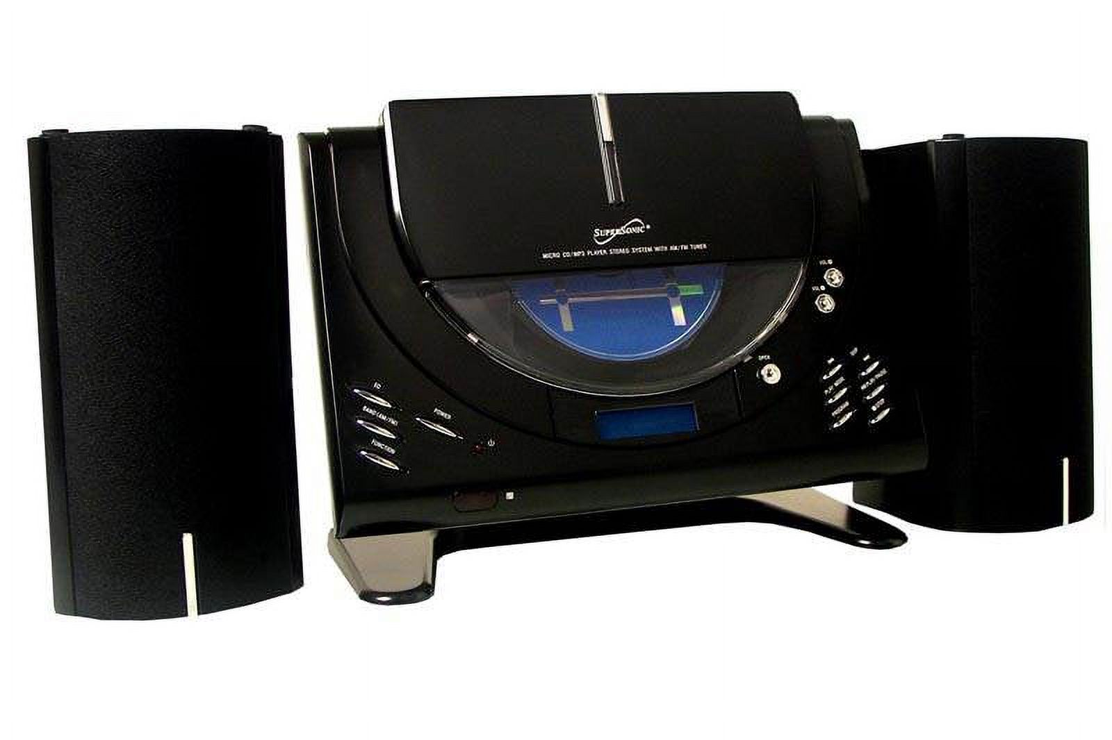 New SUPERSONIC SC-3399M Vertical Loading CD/MP3 Micro System AM/FM Radio SC-3399 - image 2 of 3