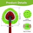 thumbnail image 3 of UYGDUY-6 Pack Mop Replace Heads Mop Heads Replacements for O-Cedar RinseClean 2-Tank Spin Mop System,Chenille&Microfiber Mop Head Refills for Multi-Surface Floor Dry/Wet Use,Reusable and Washable,Gre, 3 of 4