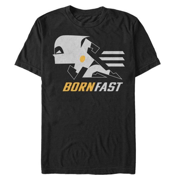 Men's The Incredibles 2 Dash Born Fast  T-Shirt - Black - 2X Large