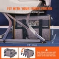 thumbnail image 3 of Cat Carrier with Wheels, Airline Approved Rolling Pet Carrier with Telescopic Handle and Shoulder Strap, Dog Carrier with Wheels for Pets under 22 lbs, with 1 Folding Bowl, Grey, 3 of 12