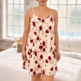 thumbnail image 5 of Robe de Nuit pour Femmes Grande Taille à Bretelles Sans Manches, Robe de Sommeil Ample et Confortable pour la Maison en Rouge, 5 of 5