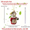 thumbnail image 2 of Opossum Hanging Upside Down with Candy Cane Scarf Possum Christmas Tree Ornament Opossum Hanging Upside Down with Candy Cane Scarf Possum Christmas Tree Ornament (C), 2 of 6