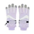 thumbnail image 2 of CTM Adult Winter Ski Gloves with Extended Cuff and Wrist Strap by Wootie, 2 of 5