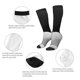 thumbnail image 3 of Balery Black White Fluid Sculpture Calcetines novedosos Calcetines deportivos Calcetines hasta la rodilla Calcetines de algodón Calcetines originales y geniales, 3 of 6