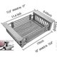 thumbnail image 3 of Retractable Stainless Steel Sink Strainer, Adjustable Armrest Sink Basket (FMY), 3 of 5