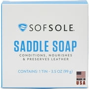 Sof Sole Shoe Saddle Soap, Clean and Condition Leather Shoes, 3.5 oz