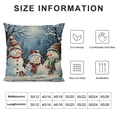 thumbnail image 5 of Chilfamy   Christmas Snowman Throw Pillow Covers Decorative Cushion Covers Xmas Winter Holiday Decor Pillowcase White, 5 of 5