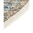 thumbnail image 6 of Unique Loom Nyla Collection Area Rug - Winner (7' Round Blue/Dark Gray), 6 of 7
