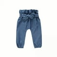 thumbnail image 4 of Eleanos Baby Girl Adorable Long Sleeve Solid Romper Tops Denim Trousers Outfits Clothes, 4 of 6