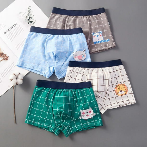 Ropa interior de 3 piezas para ninos pantalones cortos de dibujos animados para ninos bragas para bebes boxers para ninos pequenos calzoncillos de algodon a rayas para adolescentes Tan Jianjun unisex