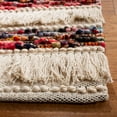 thumbnail image 3 of SAFAVIEH Natura Wilson Southwestern Striped Area Rug, Ivory/Red, 6' x 9', 3 of 9