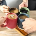 thumbnail image 4 of Juego de 4 tazas de café Hasense de porcelana de 450 ml aptas para lavavajillas, 4 of 7