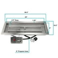 thumbnail image 7 of 24" x 8" CSA Certified Fire Pit Burner Kit, Stainless Steel, Propane, Electronic Ignition, 7 of 7