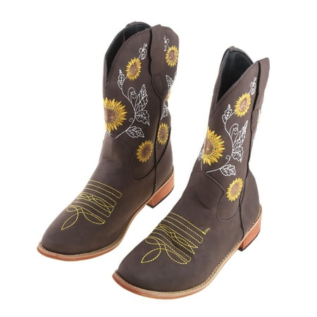 

OOKWE Large Size Fashion for Martin Boots Thick Heel High Heel Embroidered Women s Boo