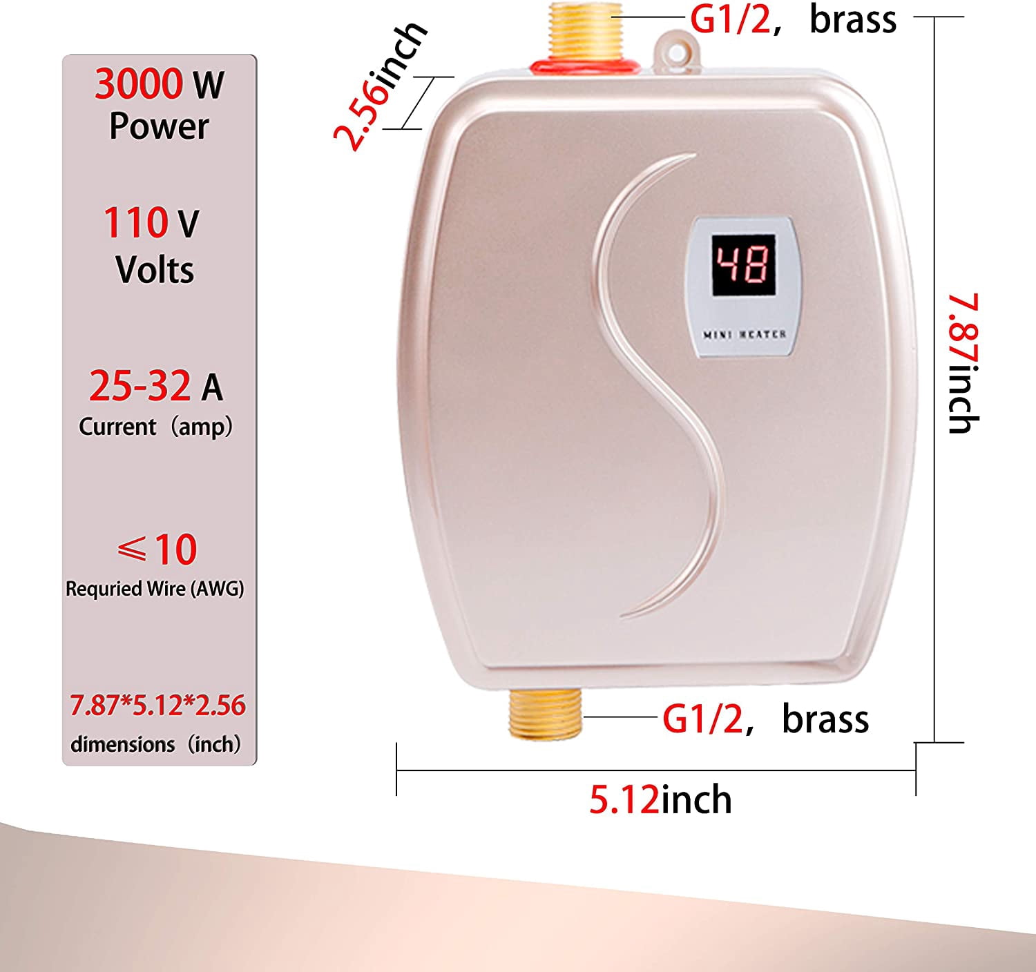 U Sink P W H D 3000W LED Dl Dr Kn Bar S - -, NOPTEG T E Mini W H - 110V S  It Hot W H US $7.20 smartlotto.ie