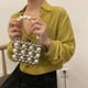 thumbnail image 1 of Bolso de hombro con cuentas de perlas hecho a mano para Ehuebsd mujer Mini bolso con cadena Vintage bolso de moda decoración de moda, 1 of 6