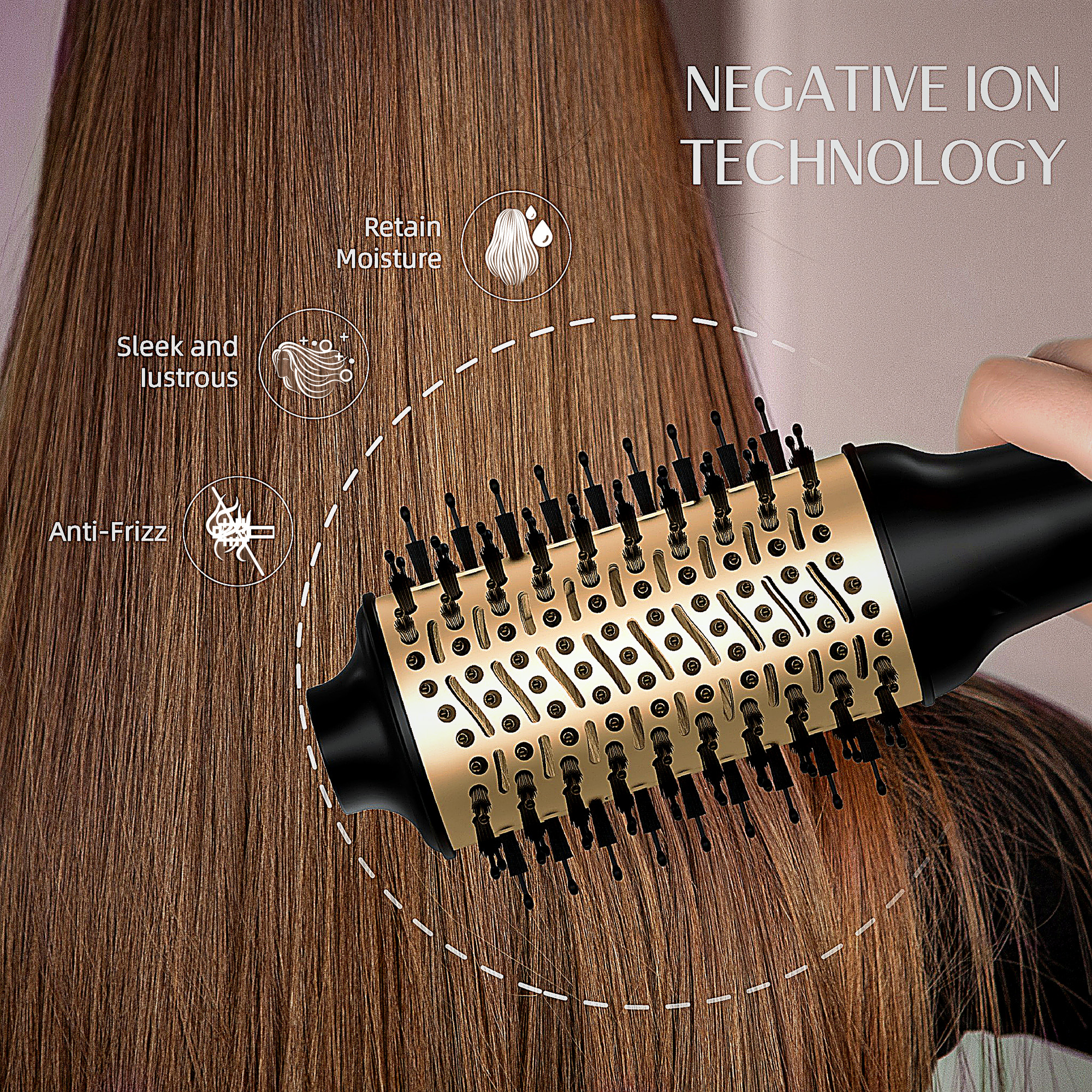 SKIMI Hot Air Brush With Digital LED Display photo 2