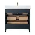 thumbnail image 3 of Vanity Art 36" Bathroom Vanity with Sink and Engineered Marble Top, Freestanding Storage Cabinet with 3 Drawers, 3 of 6