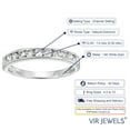 thumbnail image 3 of Vir Jewels 1/2 CTTW Classic Diamond Wedding Band in 14K White Gold Channel Set Size 9.5 Female Adult, 3 of 6