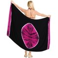 thumbnail image 2 of HAPPY BAY Women's Beach Wrap Bikini Swimwear Swim Cover up Summer Wraps Swimsuit Beachwear Sarong Coverups Skirts for Women One Size Tie Dye, Black, 2 of 5
