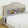 thumbnail image 3 of Yayeee Pillowcase Standard Size Set of 2 Satin Wrinkle Resistant Pillow Case, Colorful Flowers, 3 of 8