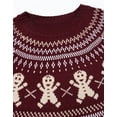 thumbnail image 7 of Cogild Ugly Christmas Sweaters for Womens Tree Gingerbread Man Pattern Sweaters Crew Neck Knitted Sweaters for Womens Warmth Winter Tops, 7 of 7