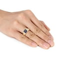 thumbnail image 5 of Everly Men's Created Sapphire 10K Yellow Gold Engagement Ring, 5 of 7