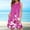 Hot Pink, variant on Bnwani Summer Dresses for Women,Women Dresses,Crew Neck,Sleeveless,Relaxed Fit,Printed,Blue,M