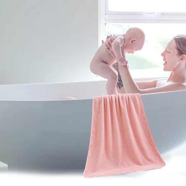 Toalla de baño de terciopelo y piña | Toalla de spa de poliéster absorbente suave | Grueso de secado rápido sin pelusa | Inicio Salón de belleza Gimnasio Hotel Uso de la piscina | 1 Pieza | 27,5 x