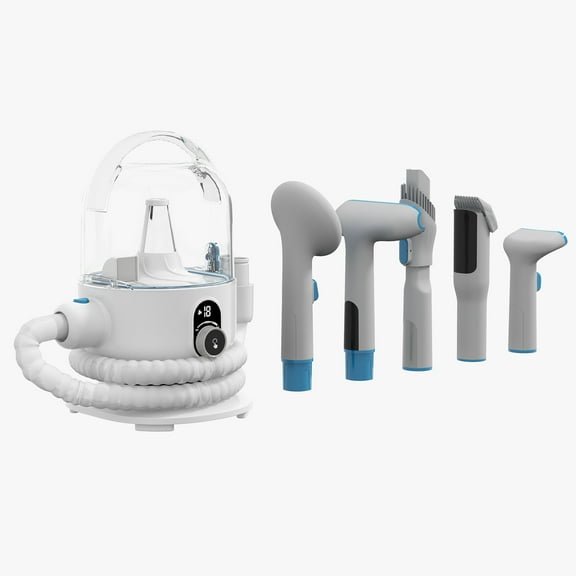 Pet Grooming Kit, 2L Vacuum Removes 99% of Pet Hair, Quiet Grooming Vacuum Comes with 5 Grooming Tools Suitable for Dogs, Cats, and Other Animals