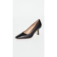 thumbnail image 2 of Sam Edelman Rika Black Slip On Pointed Toe Covered Kitten Mid Heel Dress Pumps (Black, 10), 2 of 4