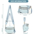 thumbnail image 5 of Checkered Crossbody Bag,Spacious Bum Bags for Women Nylon Crossbody Fanny Packs Checkered Purse Belt Wallet, 5 of 14
