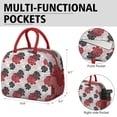 thumbnail image 6 of Womens Pioneer Flower Floral Print Pattern Lunch Box for Work,Insulated Lunch Bag for Women,Loncheras Para Mujer,Leakproof Adult Lunch Bag for Work,Beach,Travel,Picnic,Camping, 6 of 7