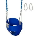 thumbnail image 3 of Swing Set Stuff Inc. Highback Full Bucket with 5.5 Ft. Coated Chains (Blue), 3 of 6