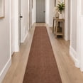 thumbnail image 2 of Ottomanson 2' x 6' Non-Slip Runner Rug for Hallway, Waterproof Entryway Floor Mat, Dirt Trapper, Beige, 2 of 11
