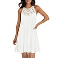 thumbnail image 2 of Ayolanni White Beach Dresses for Women Knee-Length Boho Sleeveless Dresses Dresses for Teens for Church XL, 2 of 9