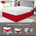 thumbnail image 6 of SGI Bedding 21 Inch Pleated Bed Skirt | Microfiber Bed Skirt | Fade Resistant, Wrinkle Free, Anti-static, Decorative, Extra Storage Space, Clutter-Free | California King, Blood Red, 6 of 8