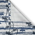 thumbnail image 6 of Ambesonne Palm Tree Grommet Curtain, Paper Boats on Waves, 50" x 63", Blue Dark Blue White, 6 of 6