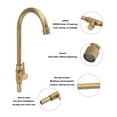 thumbnail image 4 of BIMZUC Antique Brass Single‑Handle Bathroom Faucet – Splash‑Proof Vanity Tap for Home & Commercial Use, 4 of 5
