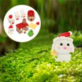 thumbnail image 3 of 10 Uds. Figuritas de conejos de resina, decoraciones de conejitos de resina en miniatura de Navidad, recuerdos de fiesta de Navidad, 3 of 6
