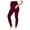 Wine, variant on Hvyesh Women's Maternity Leggings Over the Belly Maternity Yoga Pants Workout Pregnancy Leggings Soft High Waist Butt Lift Leggings