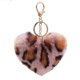 thumbnail image 1 of LLavero de bolas de felpa de arcoíris para mujer, colgante decorativo con pompones de corazón, joyería de moda para bolso y coche, novedad, 1 of 4