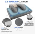 thumbnail image 3 of Garden Kneeler and Seat with Upgraded Wide & 3" Thick Kneeling Pad, Heavy Duty Garden Stool with 2 Large Tool Bags, Portable Bench for Weeding, Gardening Gifts for Women, Men, Seniors, Grey, 3 of 5