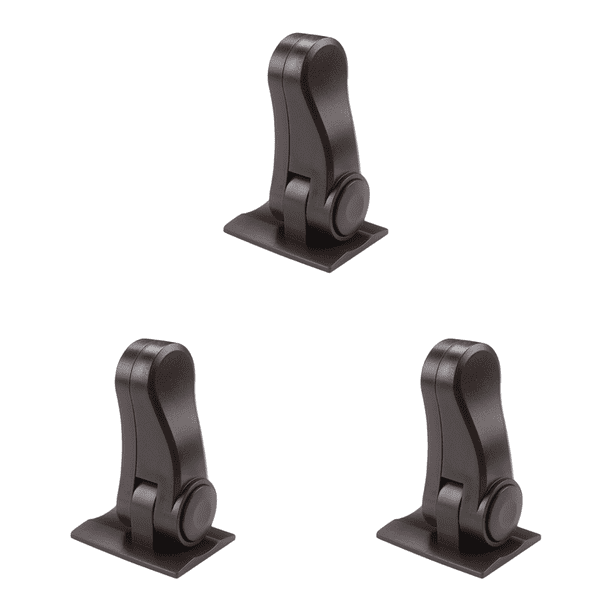 DQrwqpou Cerradura Seguridad para Manija Puerta Cerraduras para Manija para Protección Seguridad (marrón) 3 Uds.