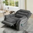 thumbnail image 5 of Bonzy Home Dual Motor Large Power Lift Recliner Chair for Elderly, Electric Recliner with Massage and Heat, Heavy Duty Reclining Chair, Lay Flat Sleeper for Living Room Bluish Gray, 5 of 8