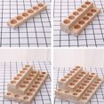 thumbnail image 1 of LOLIPPYY 1Pack Desktop Stand Light Brown Wooden Essential Oil Storage 8.9*3.3*1.6in, 1 of 5