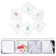 thumbnail image 3 of 12 servilletas de algodón blancas bordadas, lavables y pequeñas., 3 of 7