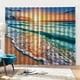 thumbnail image 5 of 2 paneles de cortinas de , de árboles , de cortinas estampadas, cortinas de ventana para dormitorio, ojales, cortinas Sea Wave_2 perfecl Cortinas de impresión digital 3D, 5 of 8