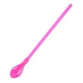 thumbnail image 3 of 6-Pack Plastic Spoon Straws Detachable for , Shaved Ice, Cocktails, Coffee Stirrer - Multi-, 3 of 6