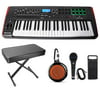 Novation IMPULSE 49-Key MIDI USB Keyboard Controller+Bench+Speaker+Mic+Cable